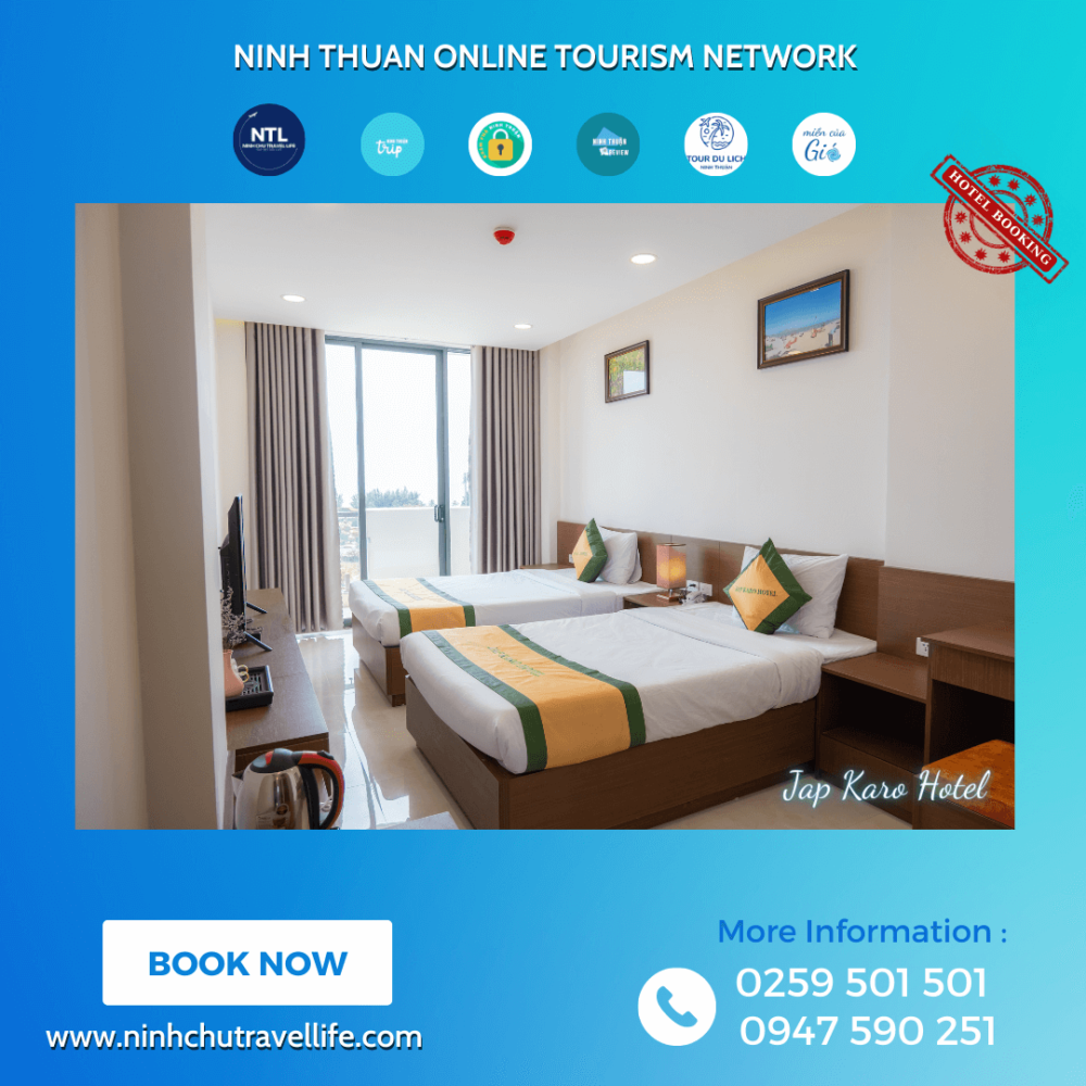Đặt phòng khách sạn Jap Karo Ninh Thuận giá tốt nhiều ưu đãi