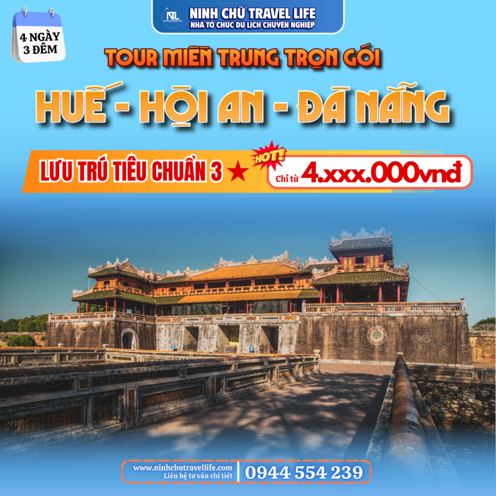 Tour Đà Nẵng - Bà Nà Hill - Phố cổ Hội An - Cố đô Huế